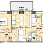 Prora - Apartment Mit Balkon - Ostwind